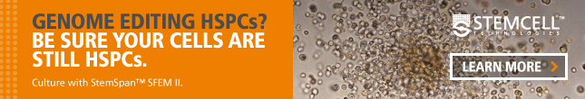Be sure the cells you’re gene editing are still HSPCs with StemSpan™ SFEM II culture medium.