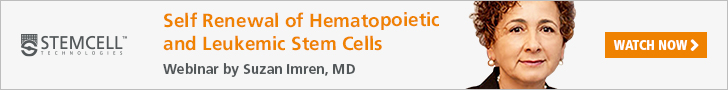 Watch the webinar where Dr. Suzan Imren discusses factors affecting the balance between HSC self-renewal and leukemic transformation