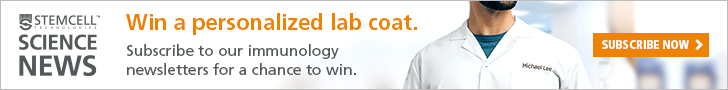 Subscribe to our immunology newsletters for a chance to win a personalized lab coat